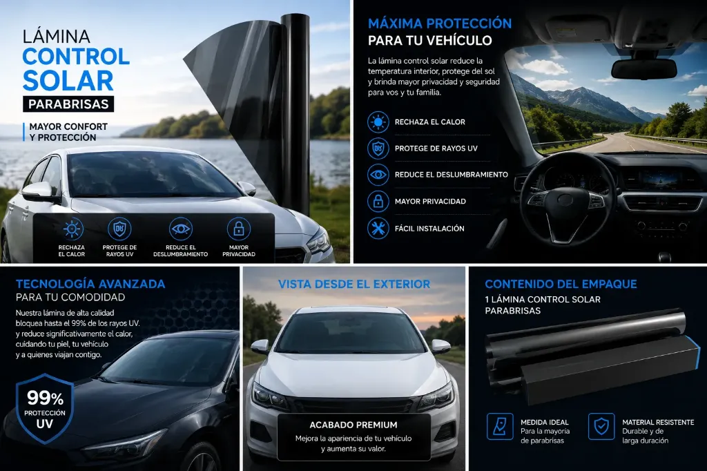 Lamina Control Solar Parabrisas Perfection (camioneta) -